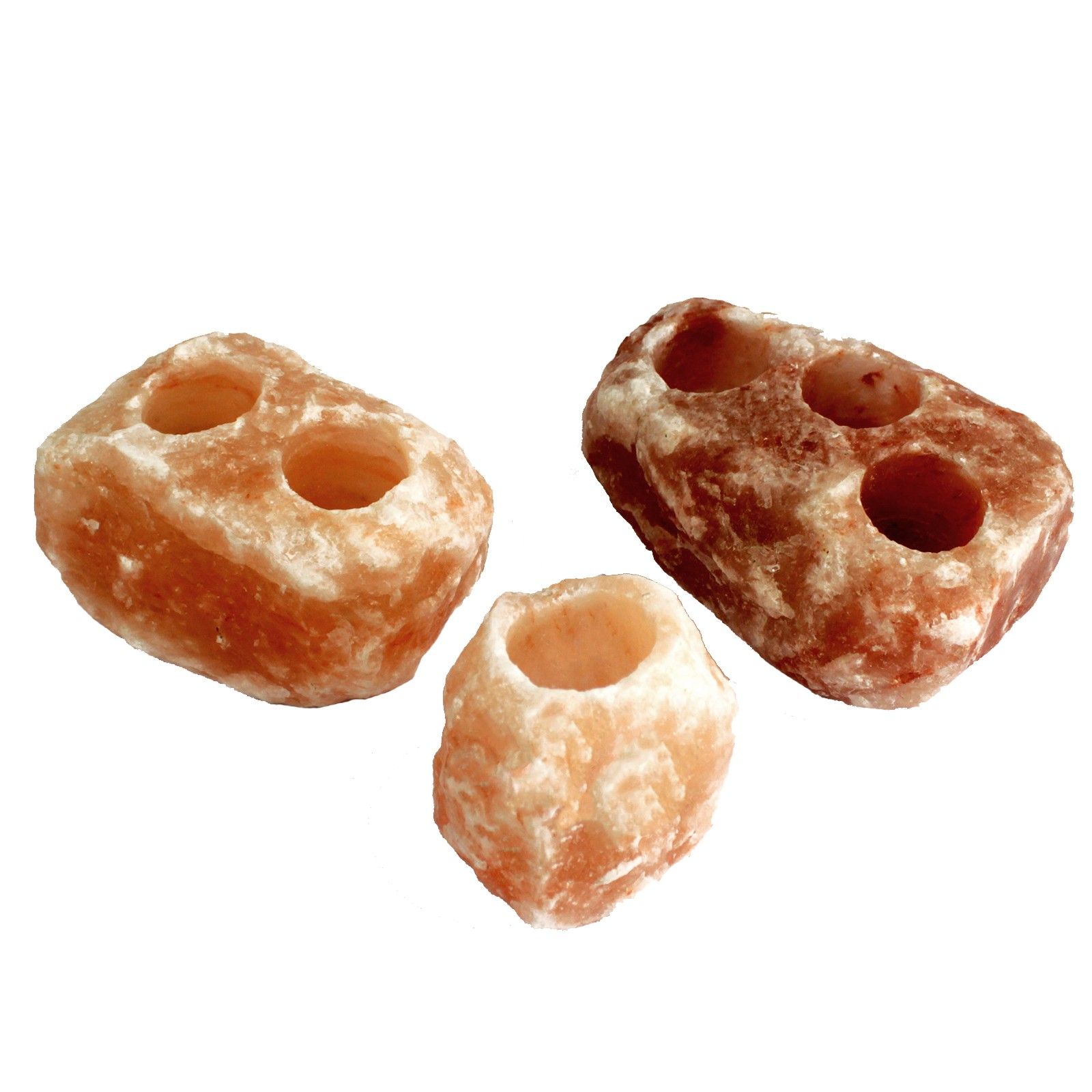 Portavelas de sal natural - 2 agujeros (2-2.5 kg) - Imagen 2