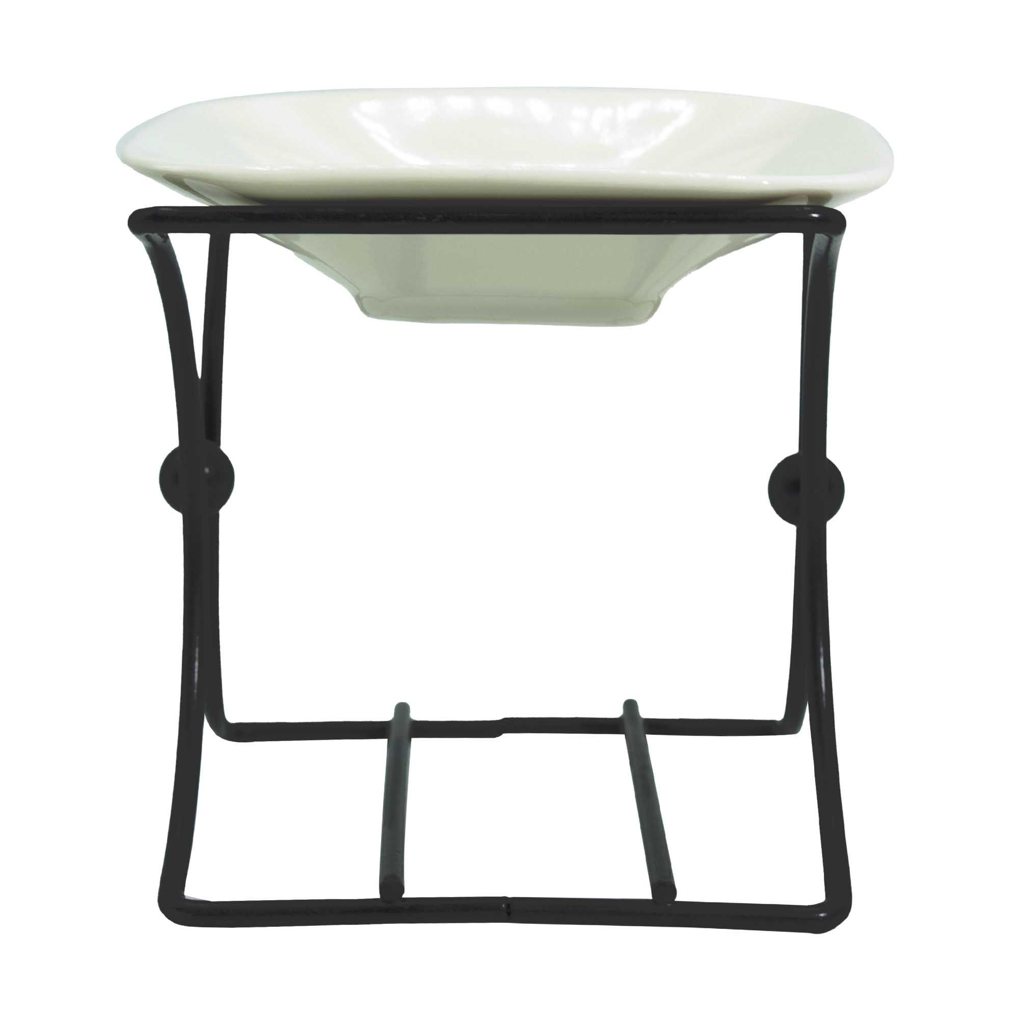 Soporte cuadrado de cerámica y metal - Imagen 2