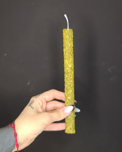 Vela Cera de Abeja - Abundancia y Prosperidad