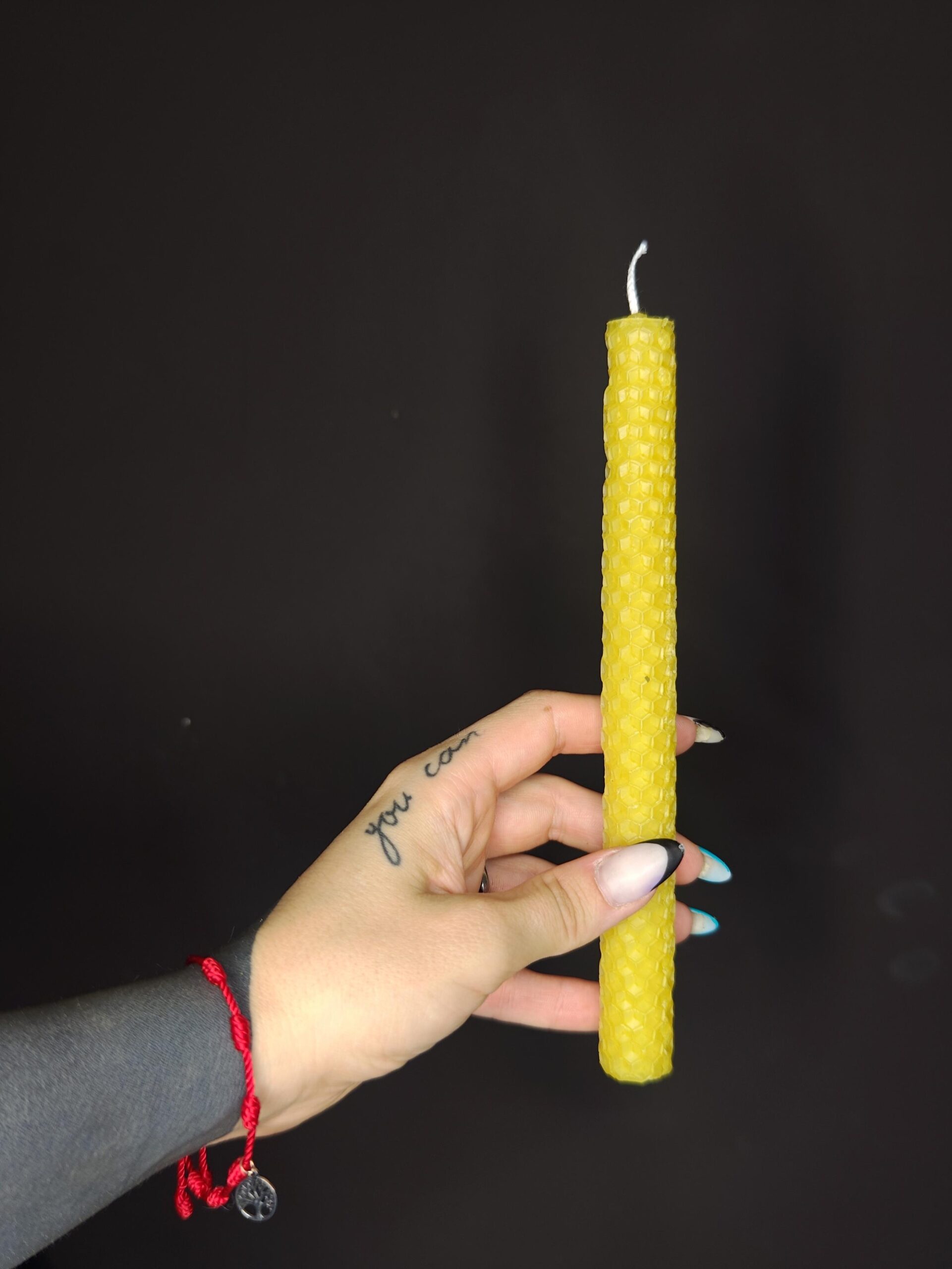 Vela Cera de Abeja - Natural 20cm